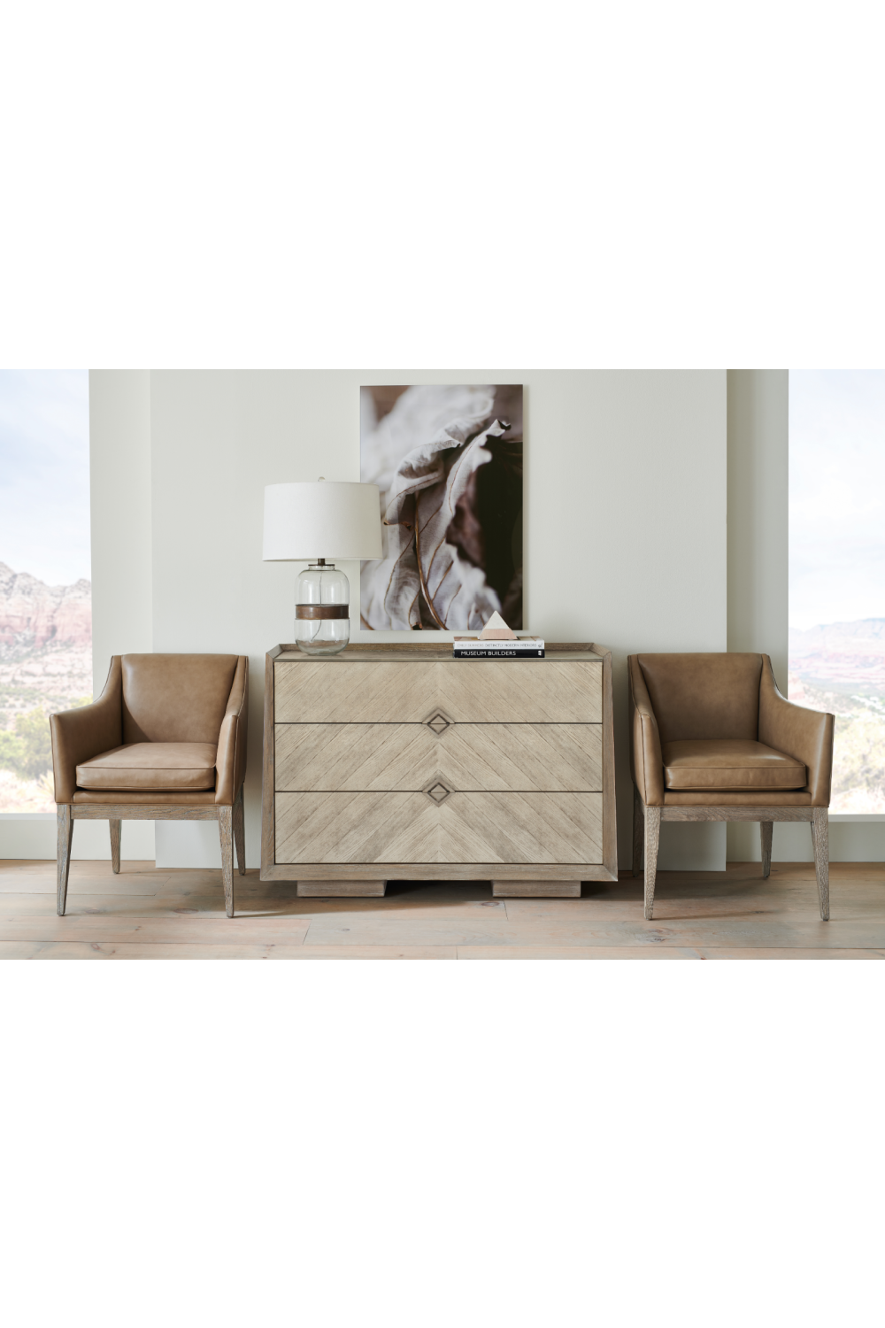 Ash Chevron Dresser | Oroa.com