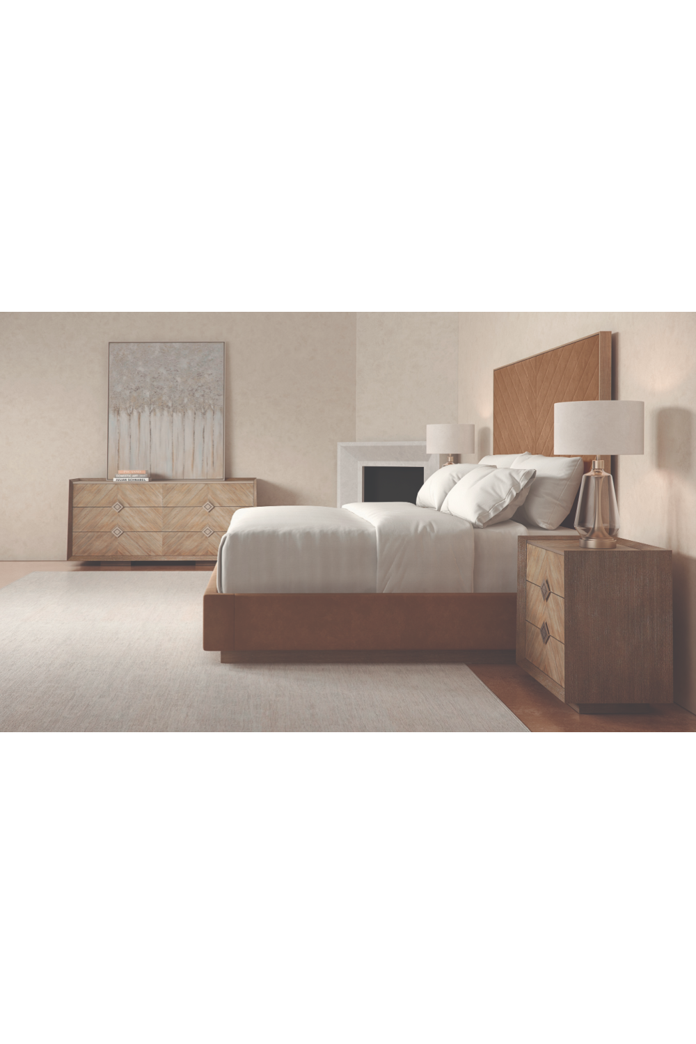 Chevron Patterned Nightstand | Oroa.com