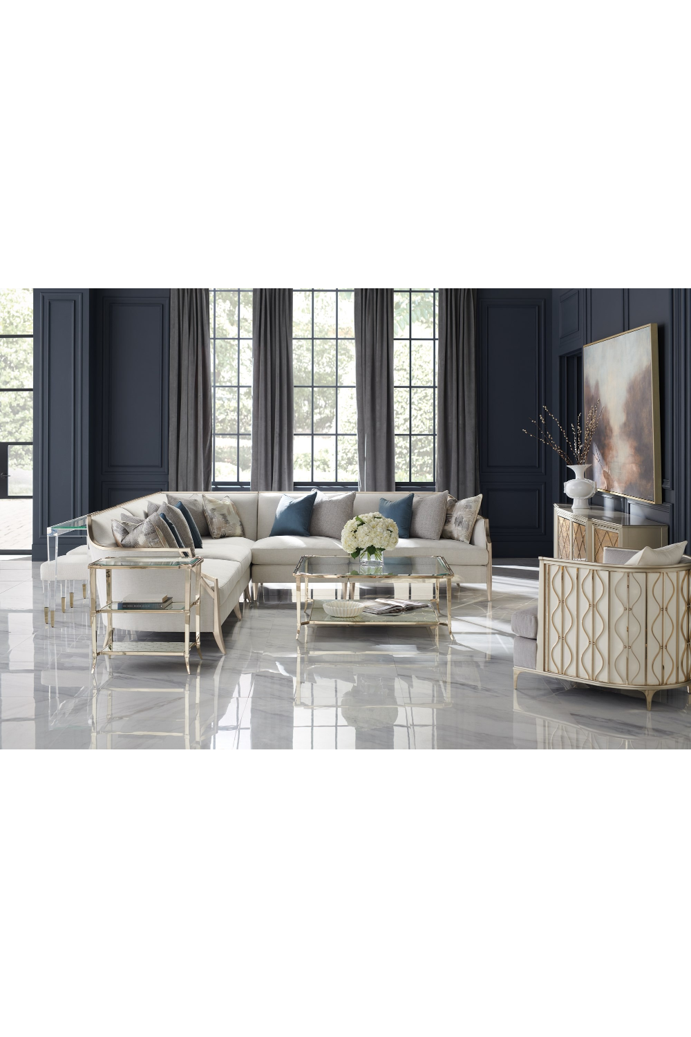Transparent Modern Console Table | Oroa.com