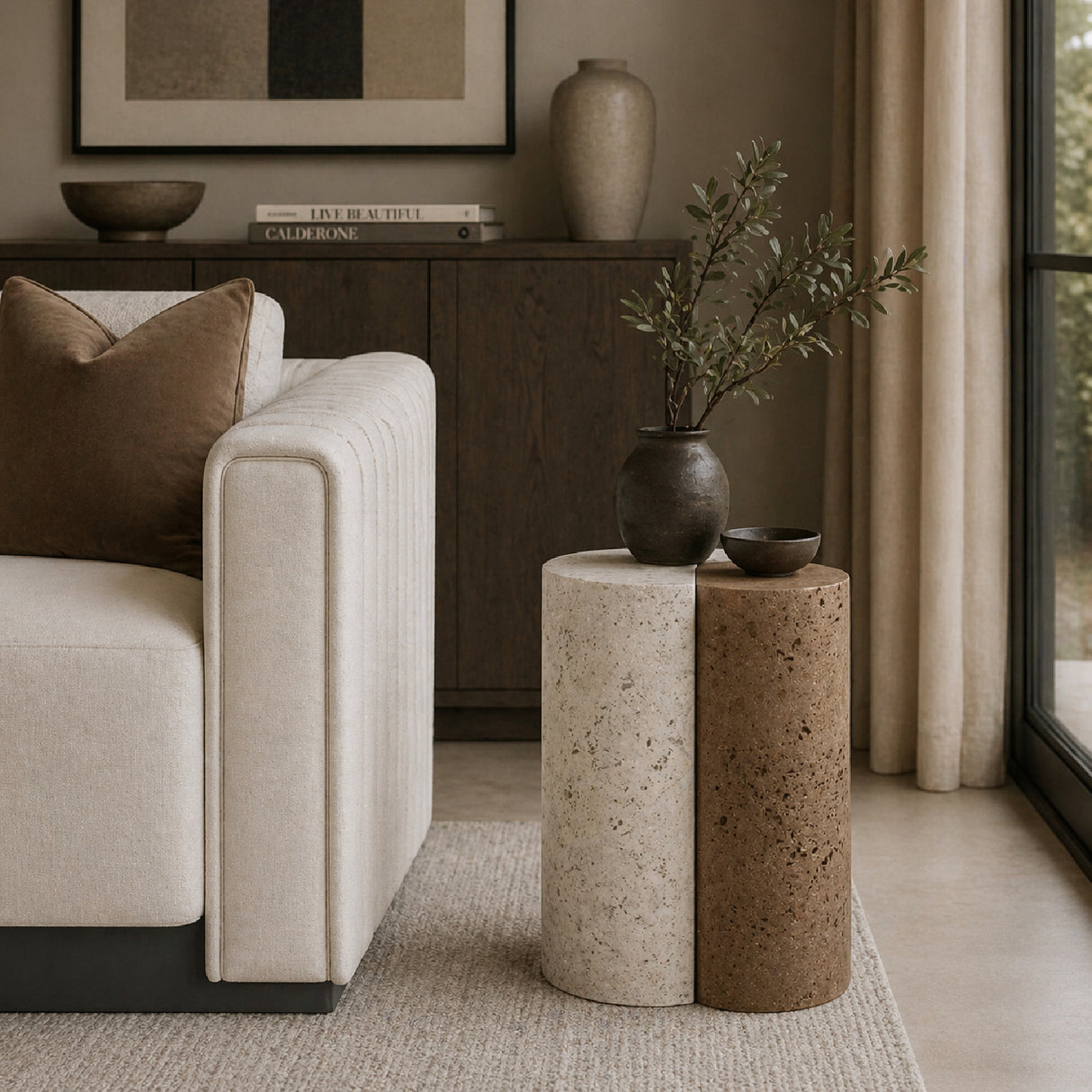 Cylindrical End Table | Oroa.com