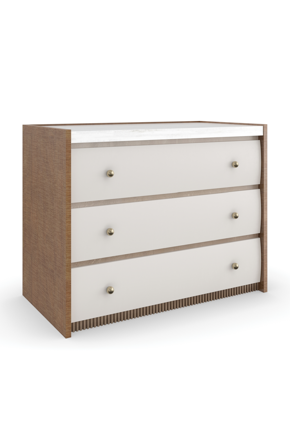 Sycamore Panel 3-Drawer Nightstand | Oroa.com