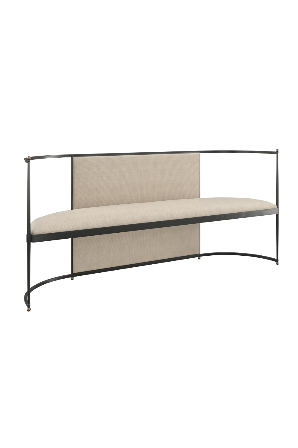 Metal Framed Wool Bench | Oroa.com