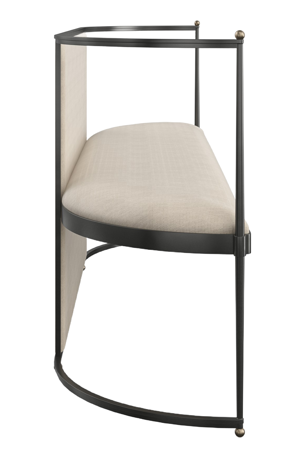 Metal Framed Wool Bench | Oroa.com