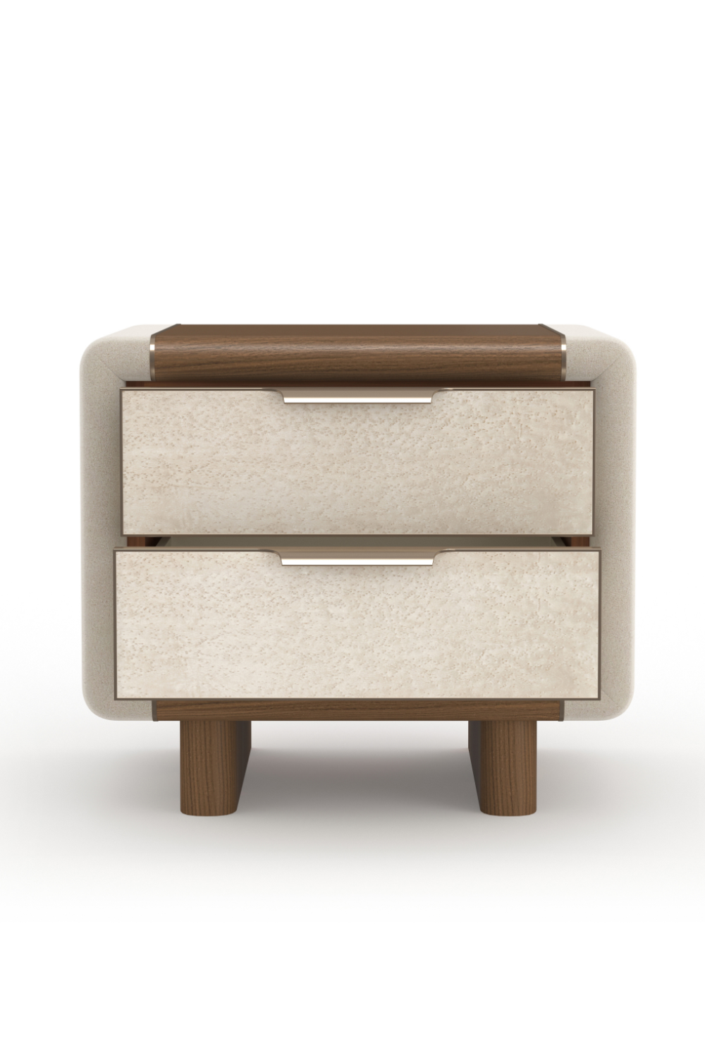 Suede Panel Nightstand | Oroa.com