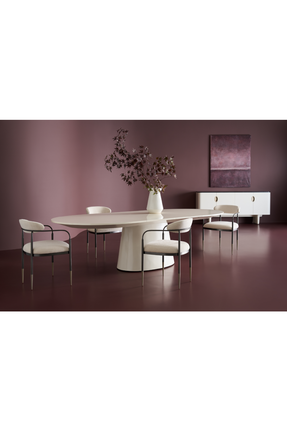 Conical Base Extendable Dining Table | Oroa.com