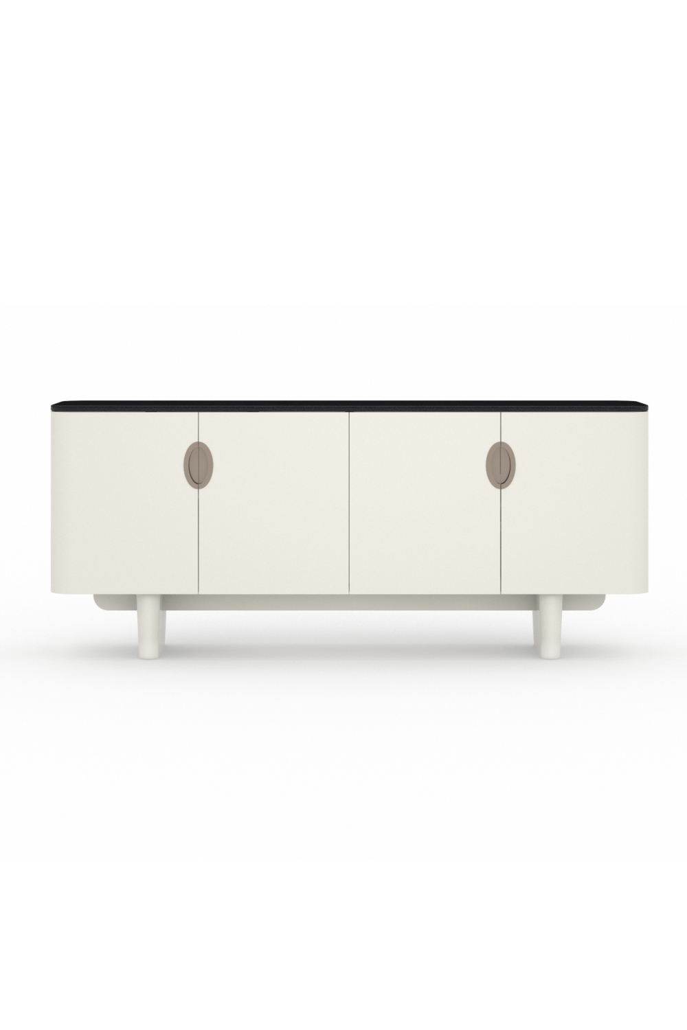 White 4-Door Sideboard | Oroa.com