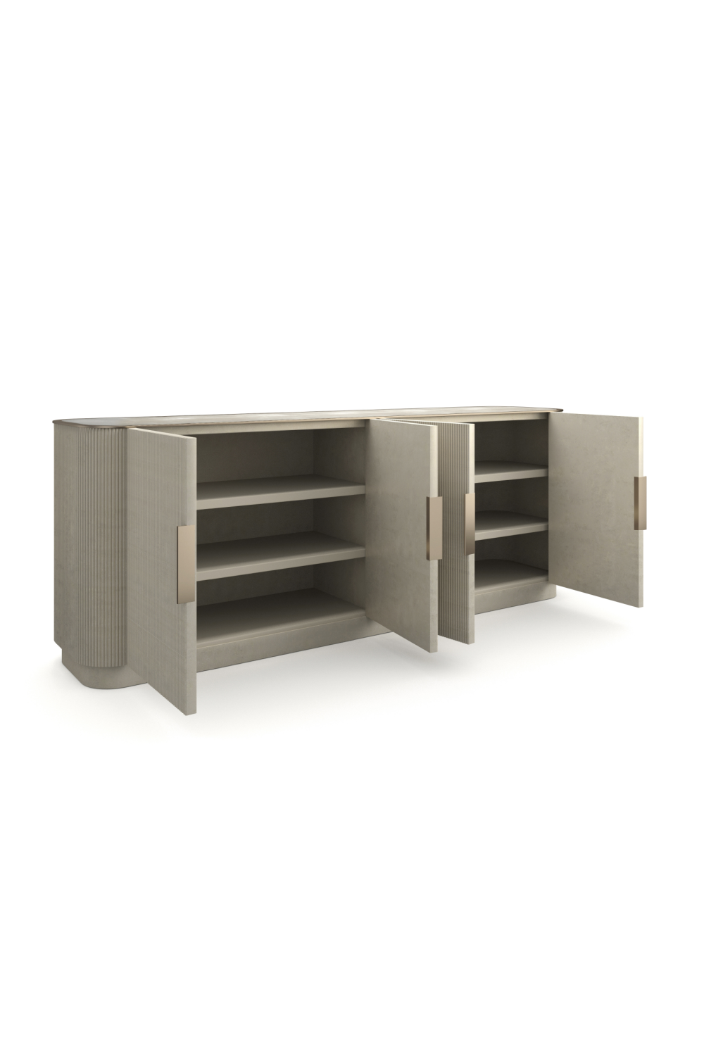 Fluted 4-Door Sideboard | Oroa.com