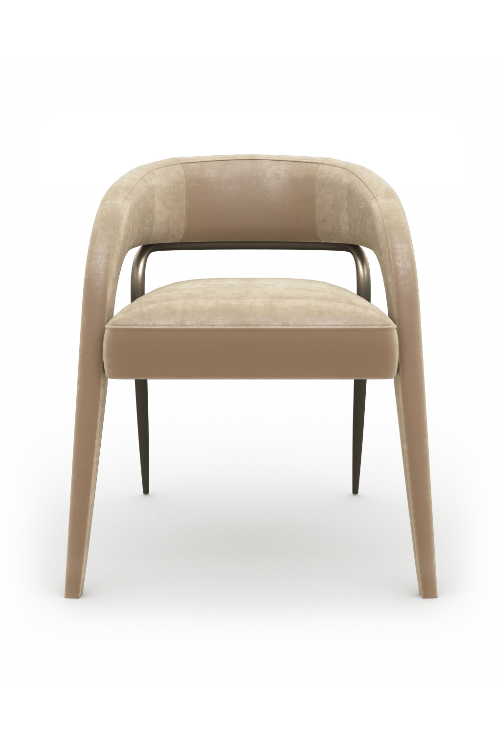 Open-Back Velvet Dining Chair | Oroa.com