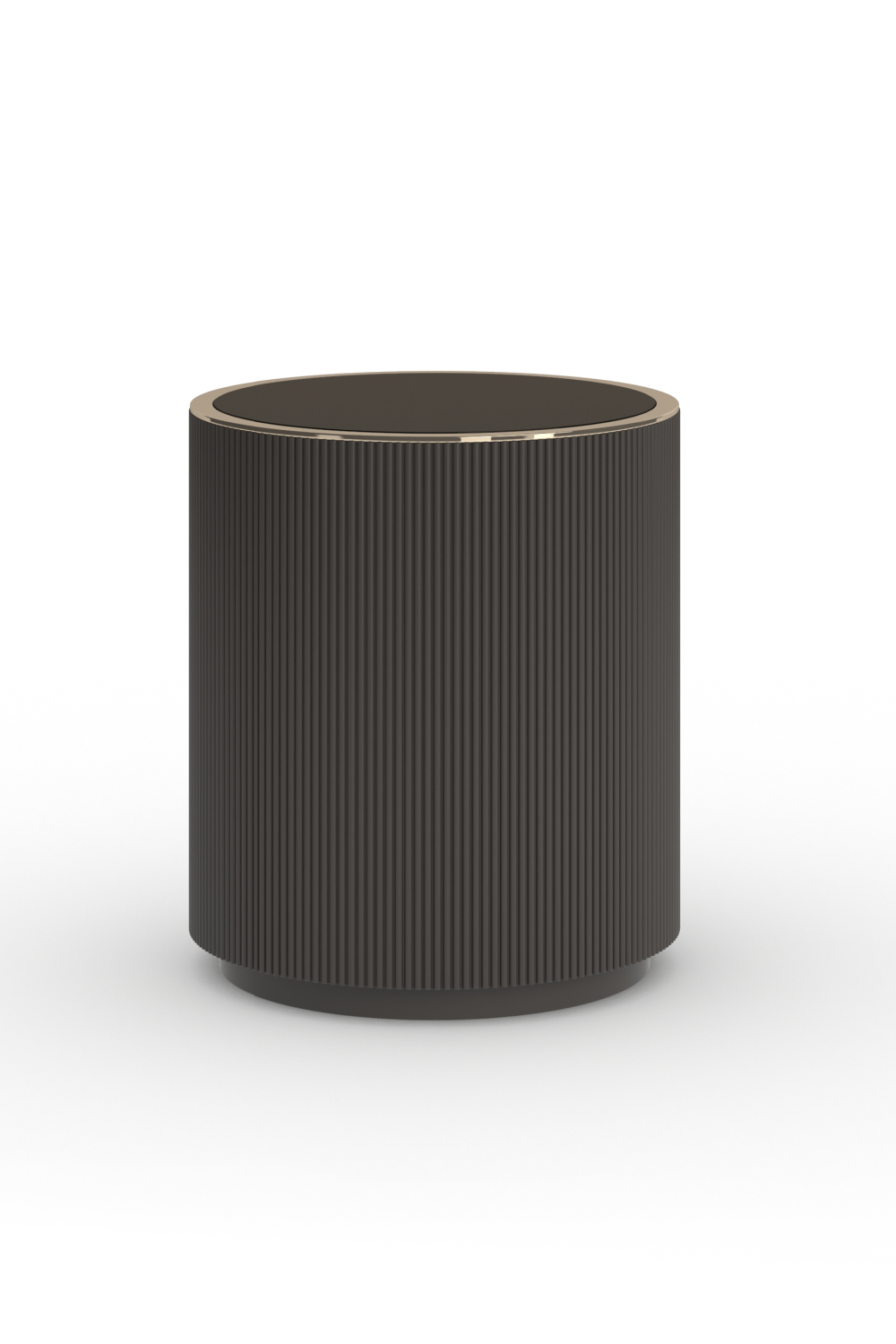 Glass Top Barrel End Table | Oroa.com