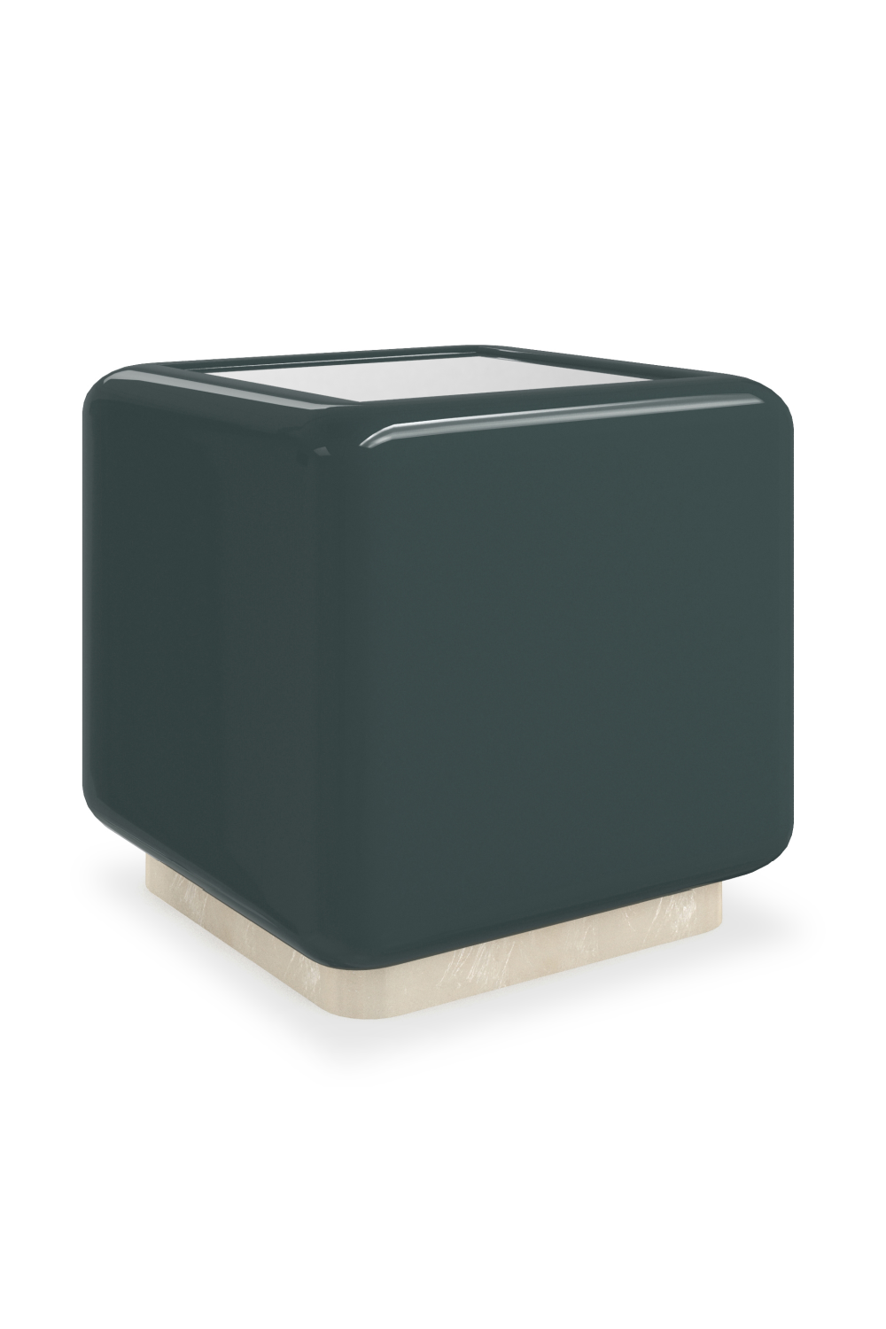 Mirror Top Cube Accent Table | Oroa.com