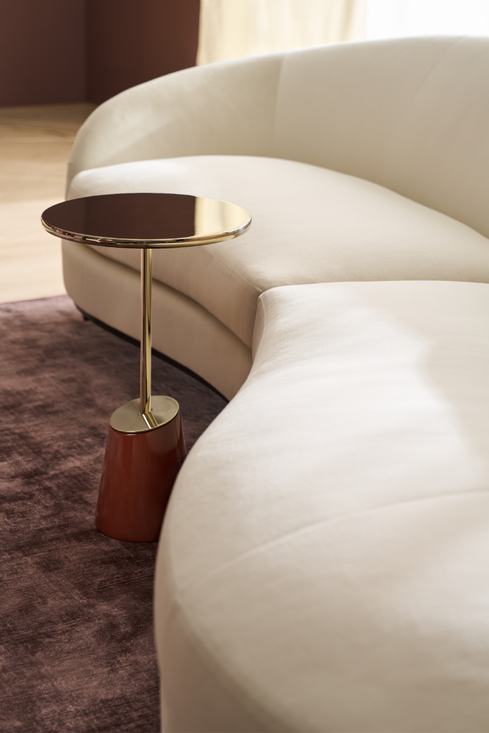 Red Gloss Accent Table | Oroa.com