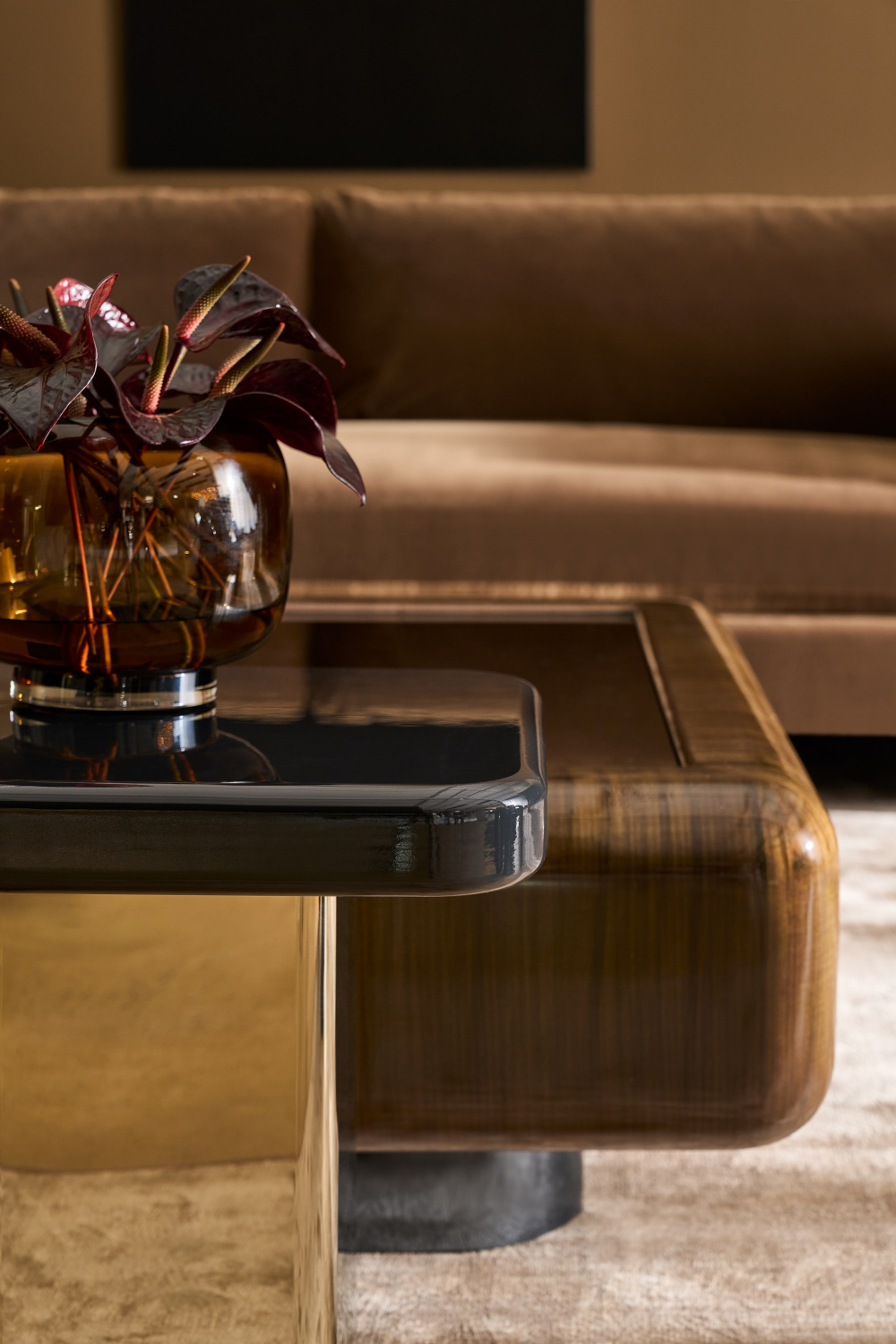 Glossy Square Accent Table | Oroa.com
