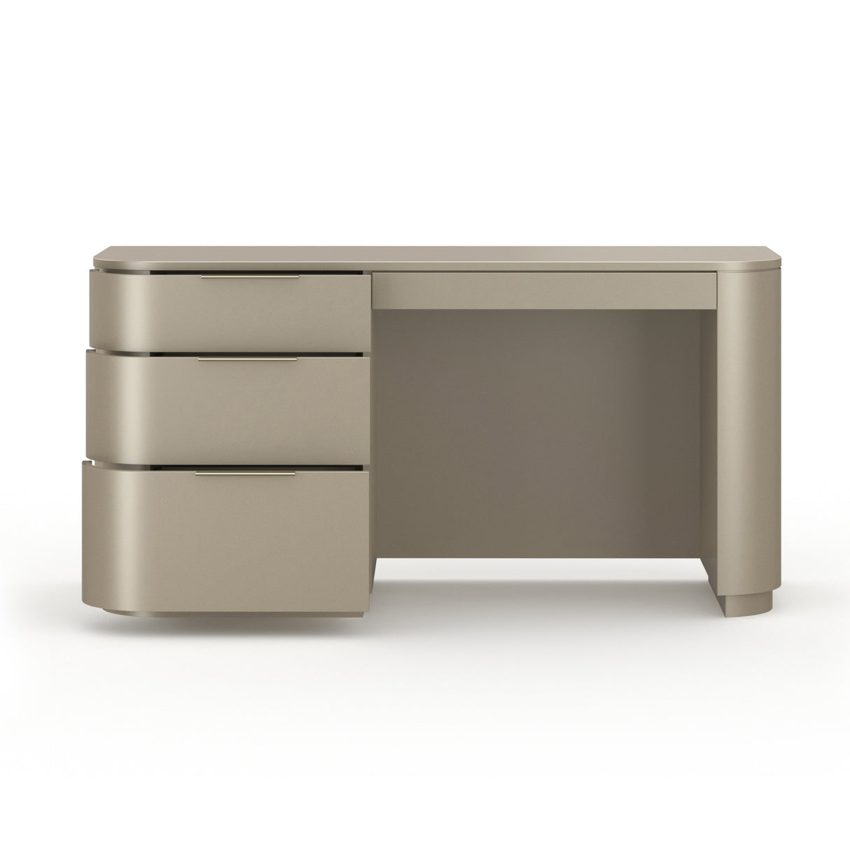 Silver 3-Drawer Desk | Oroa.com