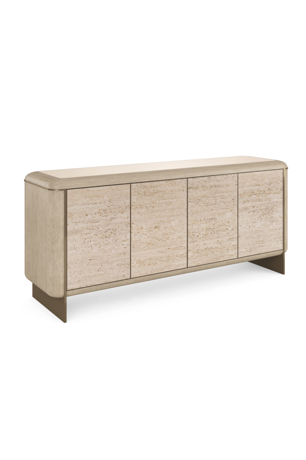 Travertine 4-Door Sideboard | Oroa.com
