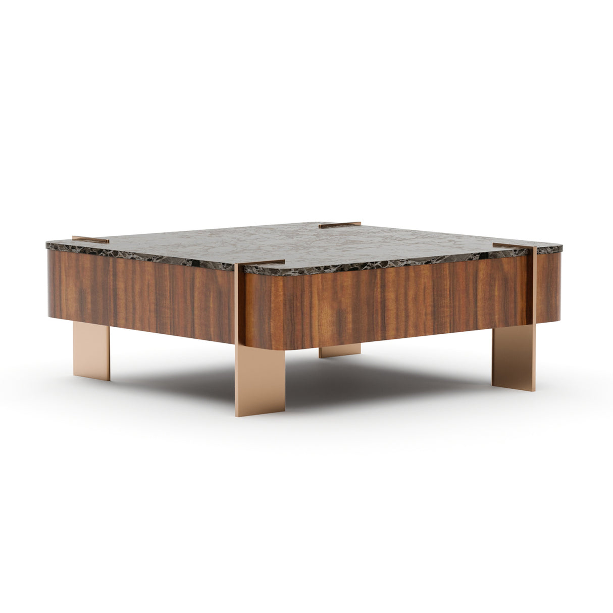 Square Walnut Cocktail Table | Oroa.com