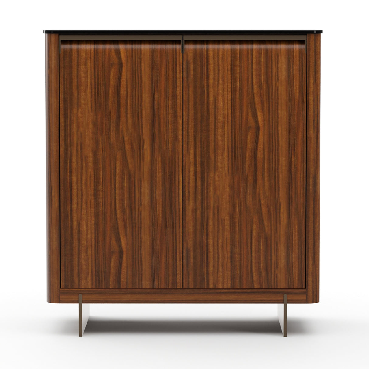 Smoked Walnut 2-Door Cabinet | Oroa.com