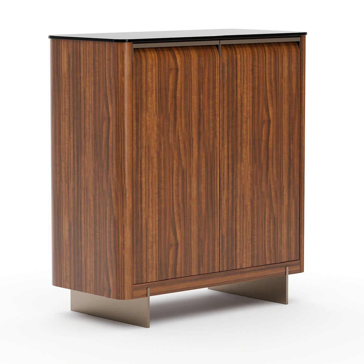 Smoked Walnut 2-Door Cabinet | Oroa.com