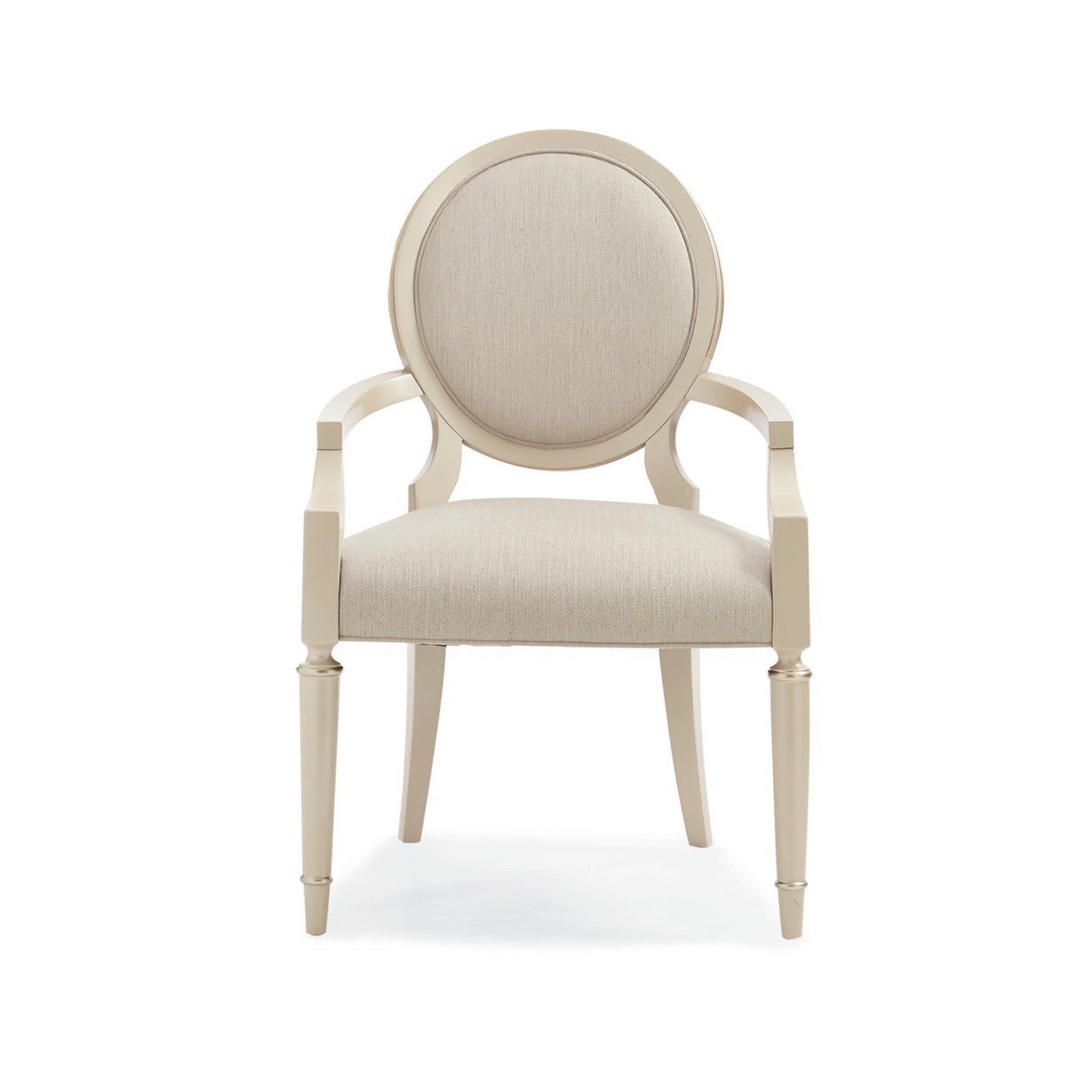 Modern furniture - White Round-Back Dining Chairs (2) - www.oroa.com | Oroa.com