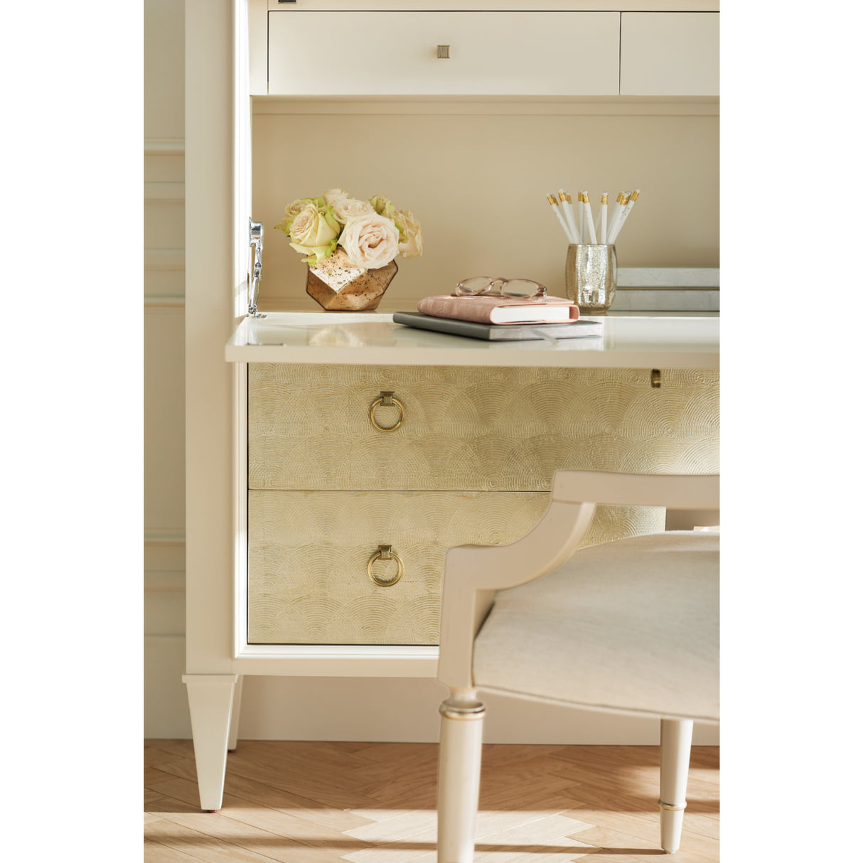 Modern furniture - White Round-Back Dining Chairs (2) - www.oroa.com | Oroa.com