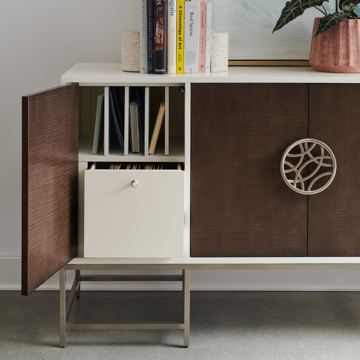 Wooden 4-Door Sideboard | Oroa.com