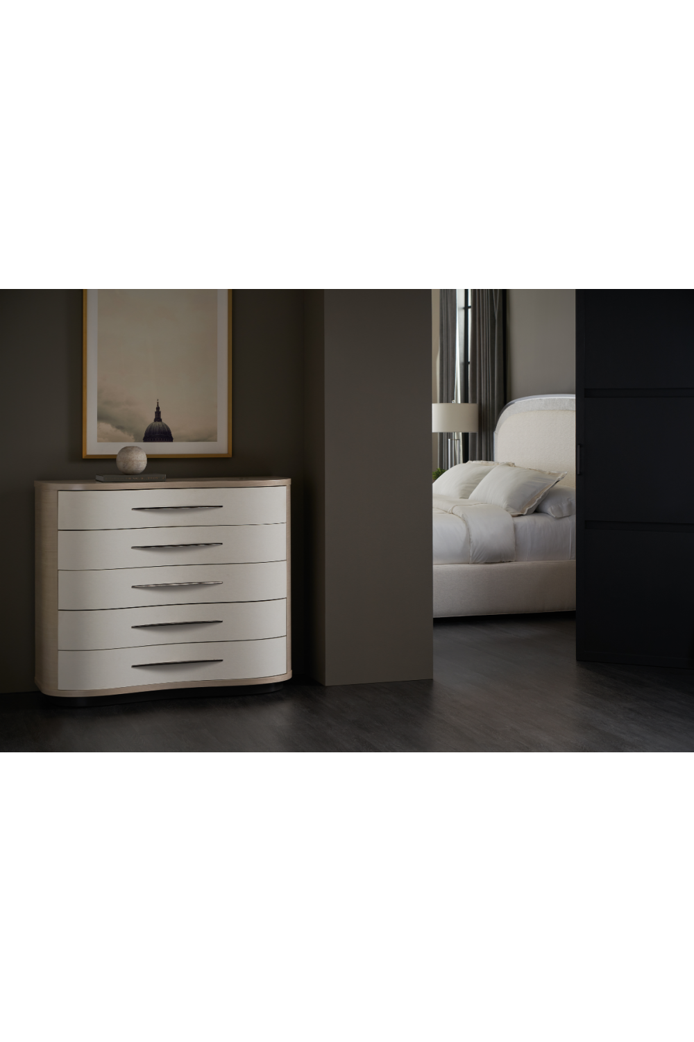 Vinyl Curved Dresser | Oroa.com