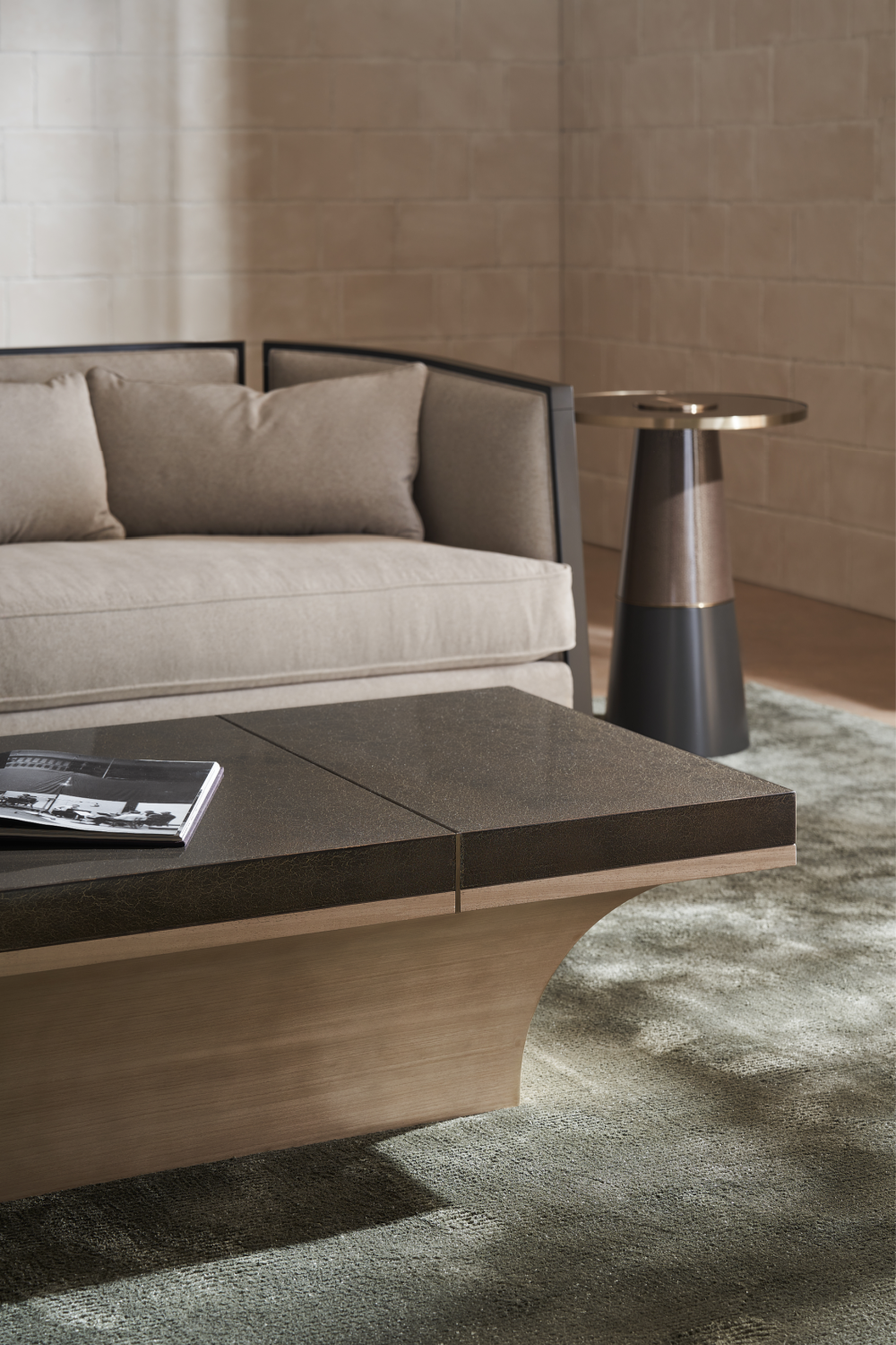 Glass Pedestal Side Table | Oroa.com