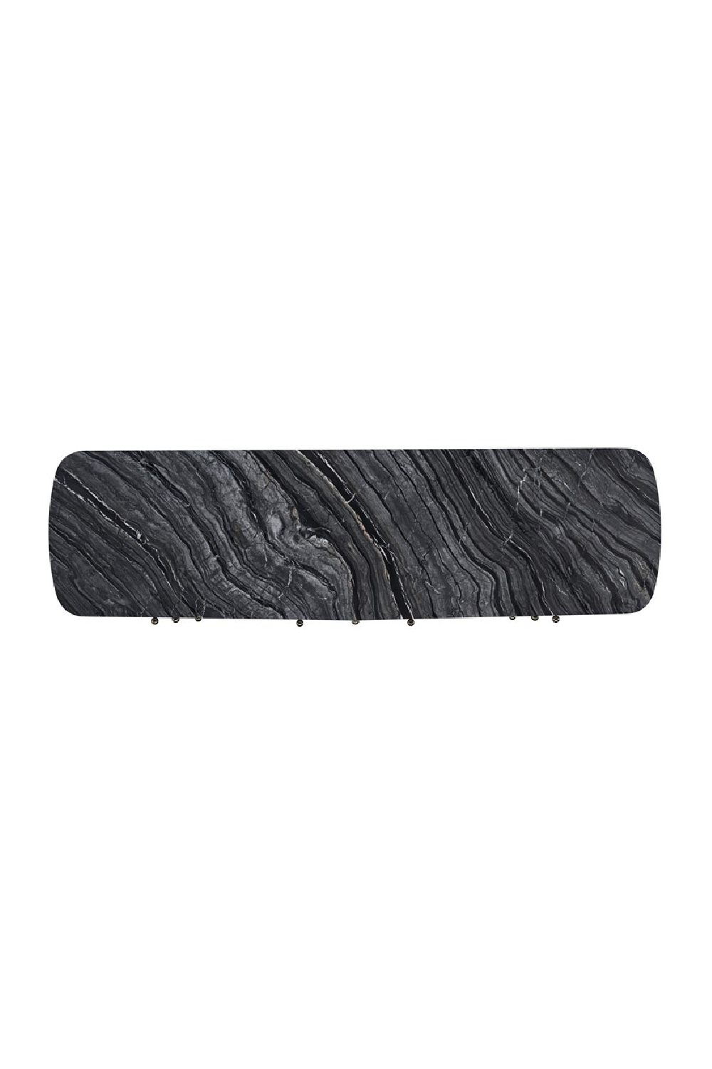 Black 8-Drawer Curved Dresser | Oroa.com