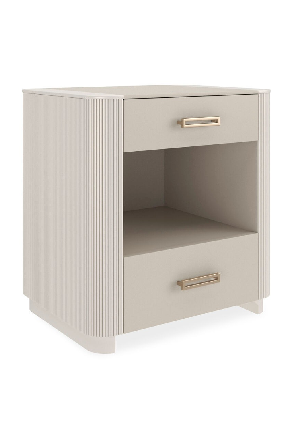 White 2-Drawer Nightstand | Oroa.com