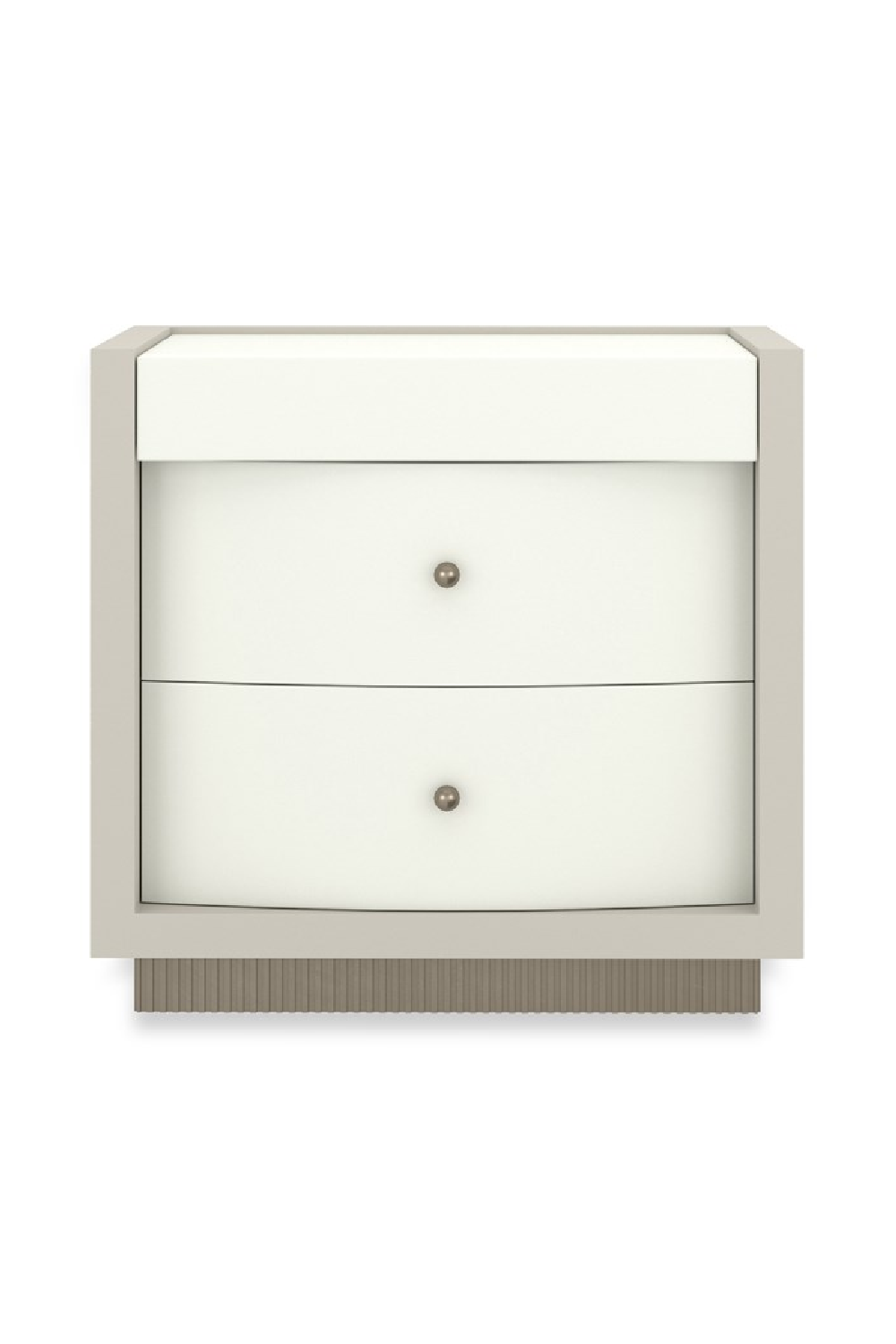 White 2-Drawer Nightstand | Oroa.com