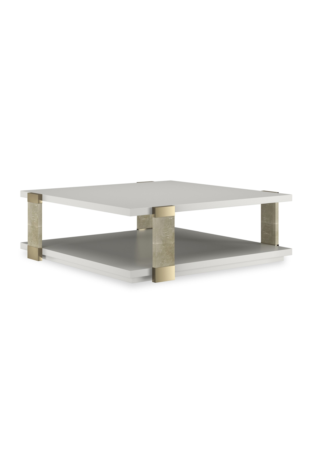 Gold Accent Square Coffee Table | Oroa.com