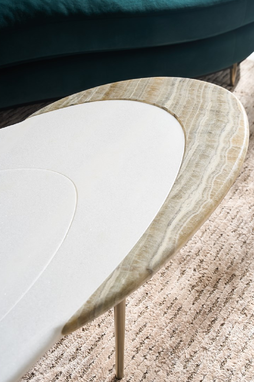 Oval Marble Modern Coffee Table | Oroa.com
