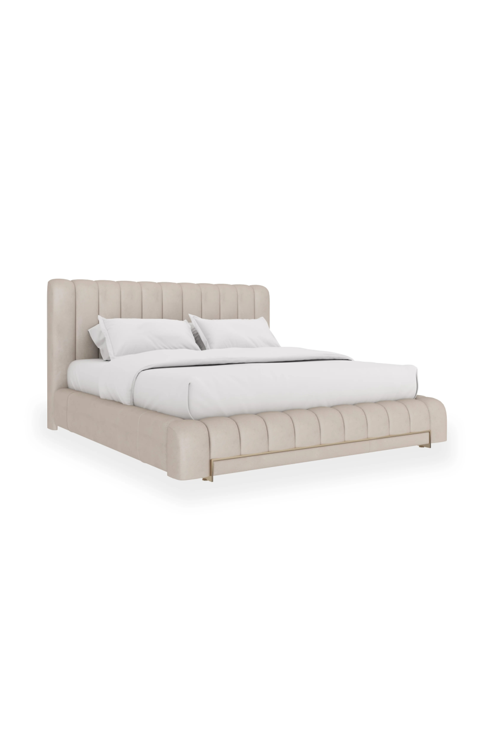 Cream Channeled Bed | Oroa.com
