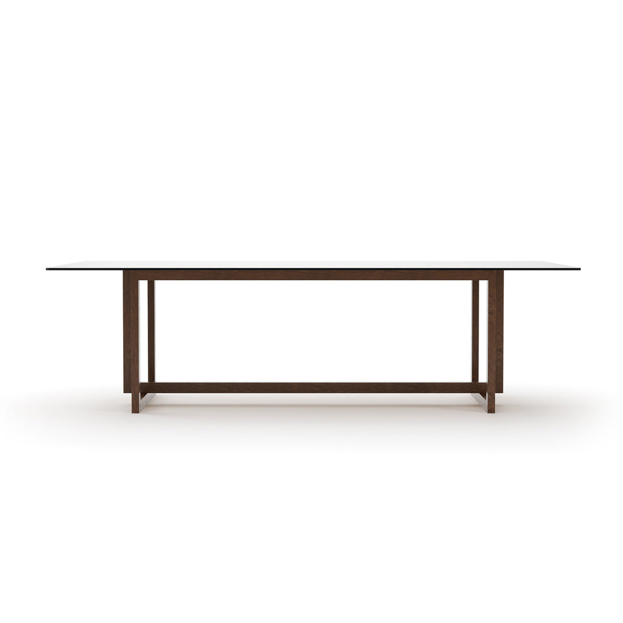 Smoked Bronze Glass Dining Table | Oroa.com