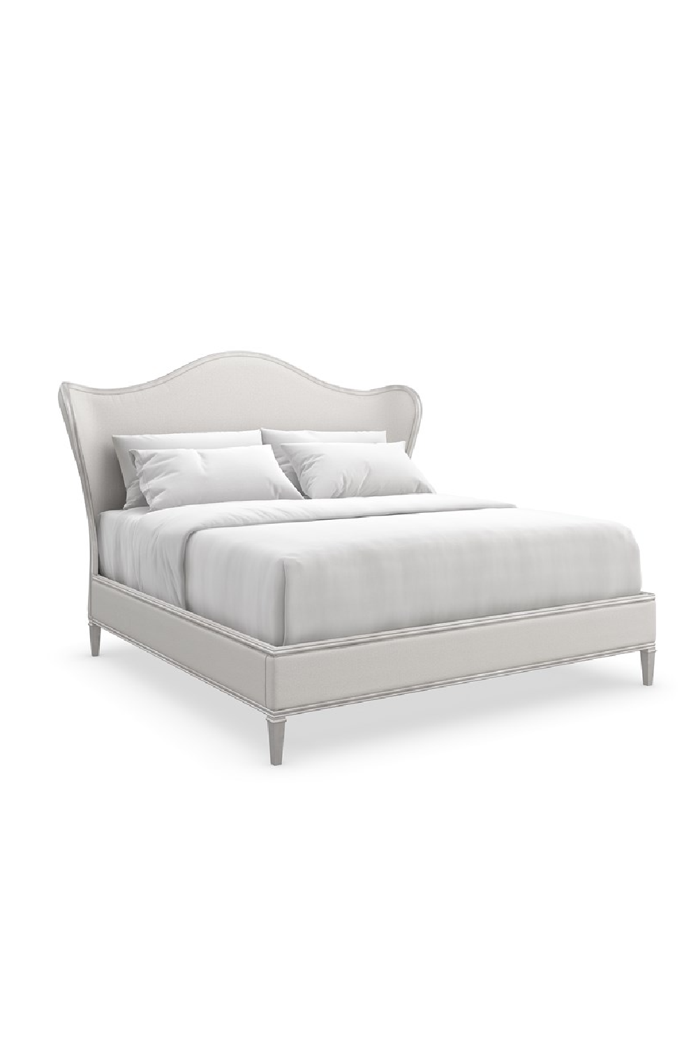 Camelback Upholstered King Bed | Oroa.com