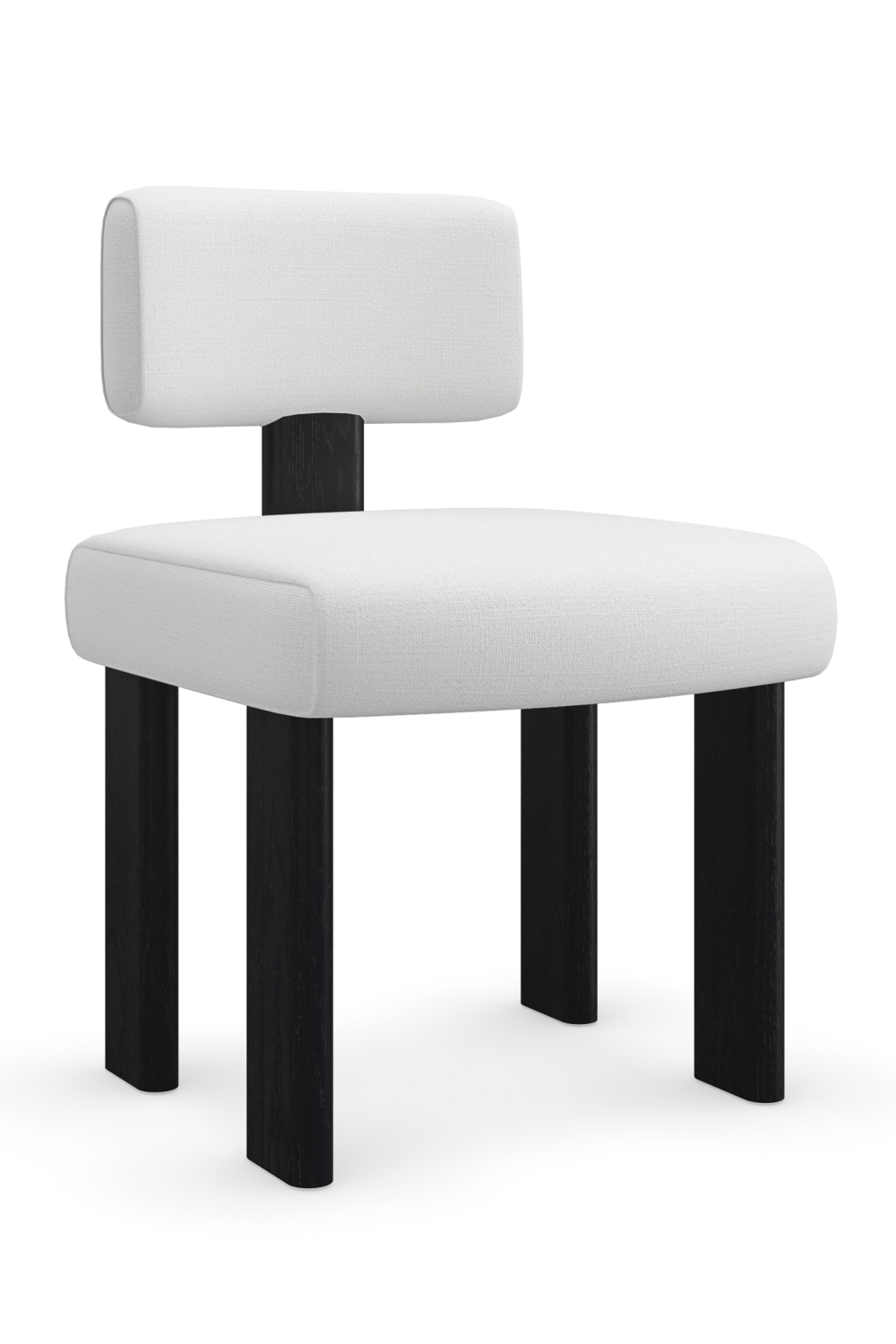 White Linen Modern Dining Chair | Oroa.com
