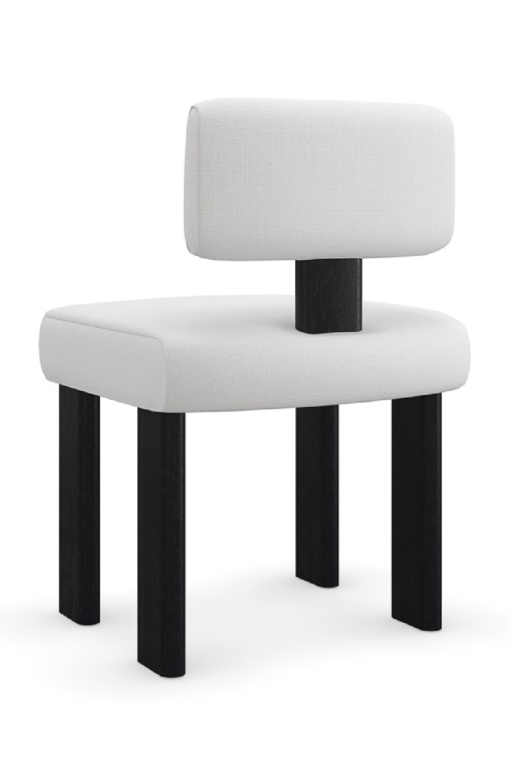 White Linen Modern Dining Chair | Oroa.com
