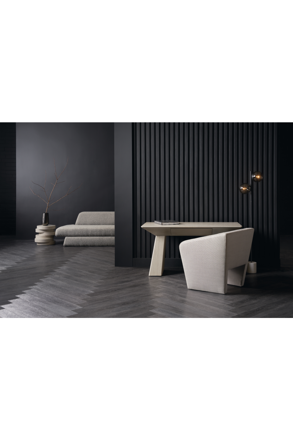 Gray Free-Form Side Table | Oroa.com