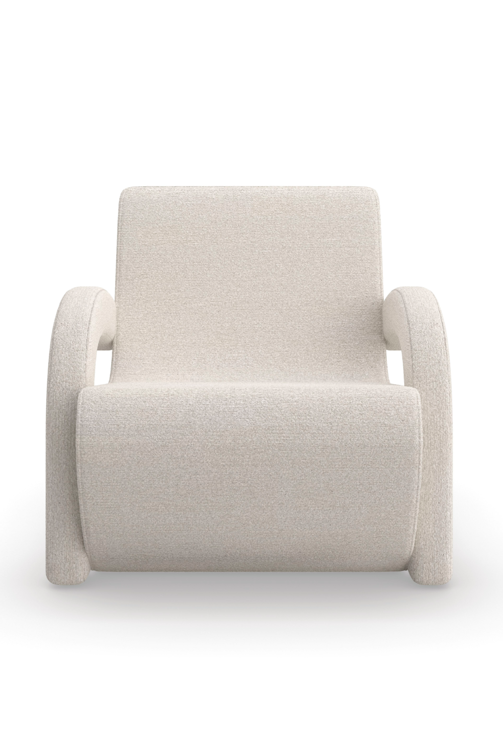 White Boucle Accent Chair | Oroa.com