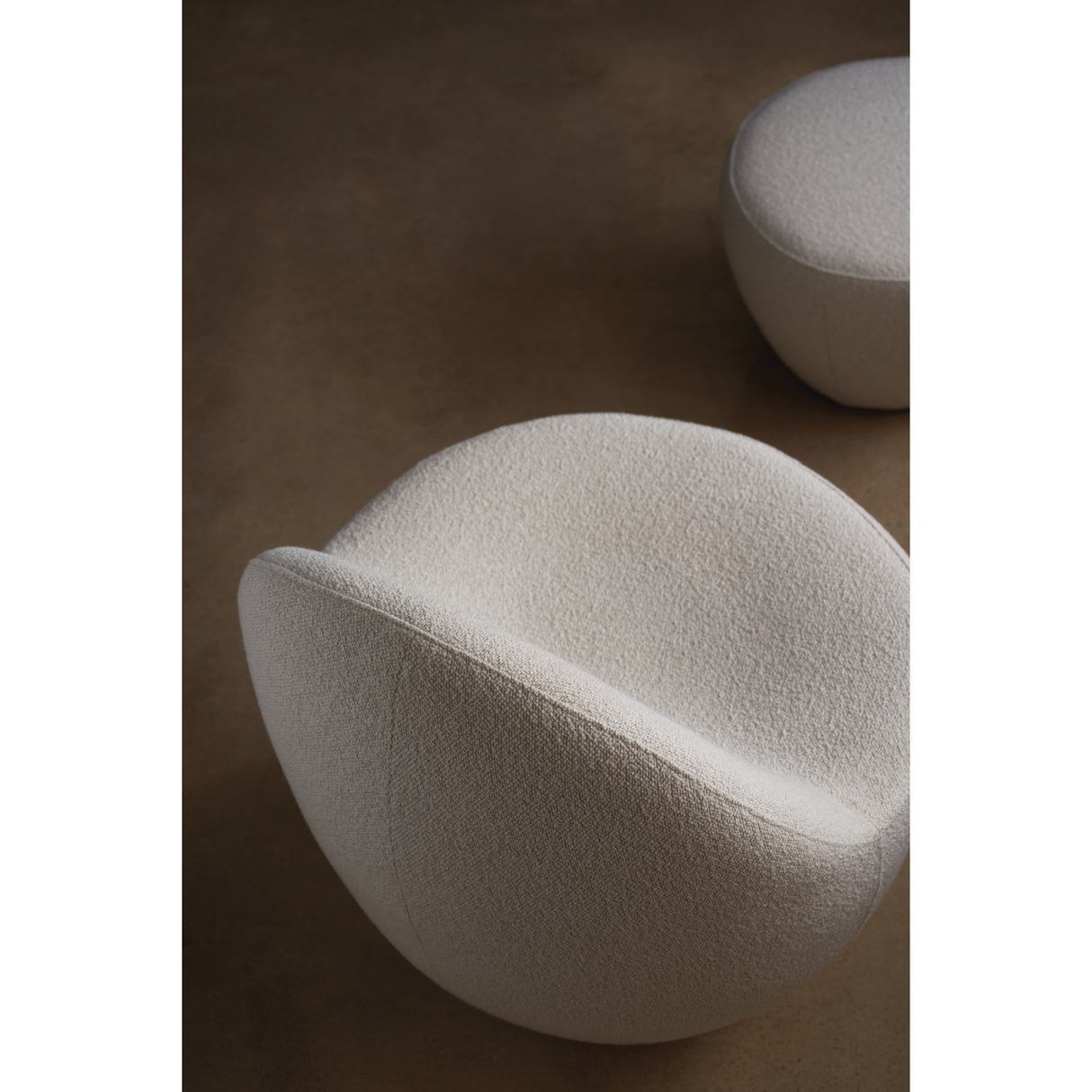 White Boucle Accent Chair | Oroa.com