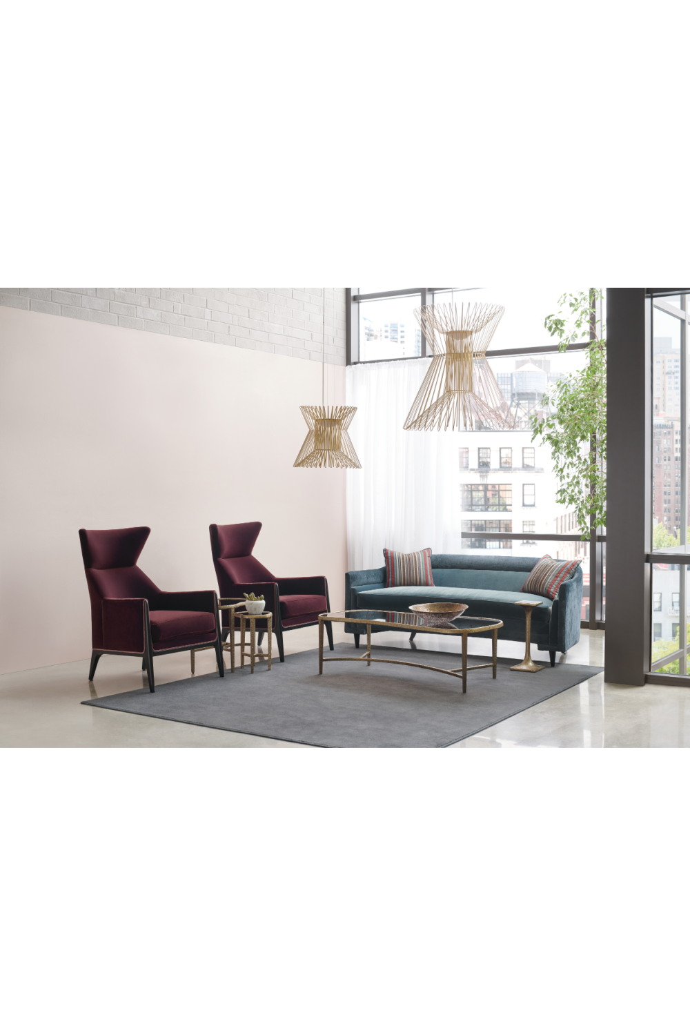 Plum Velvet Occasional Chair | Oroa.com