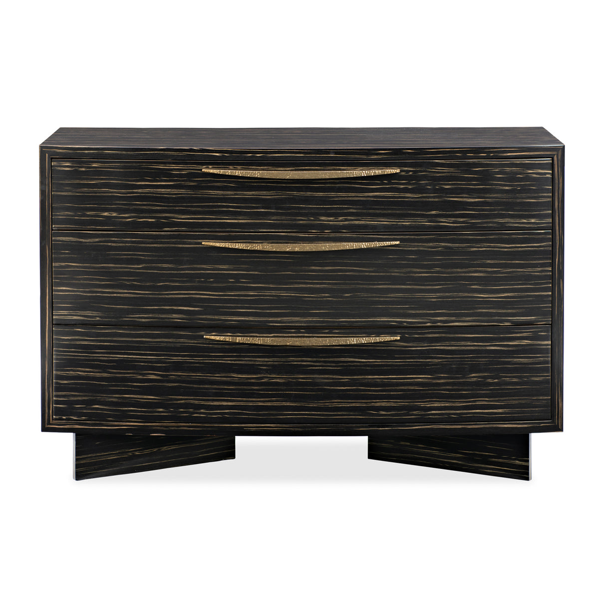 Striated Black 3-Drawer Dresser | Oroa.com