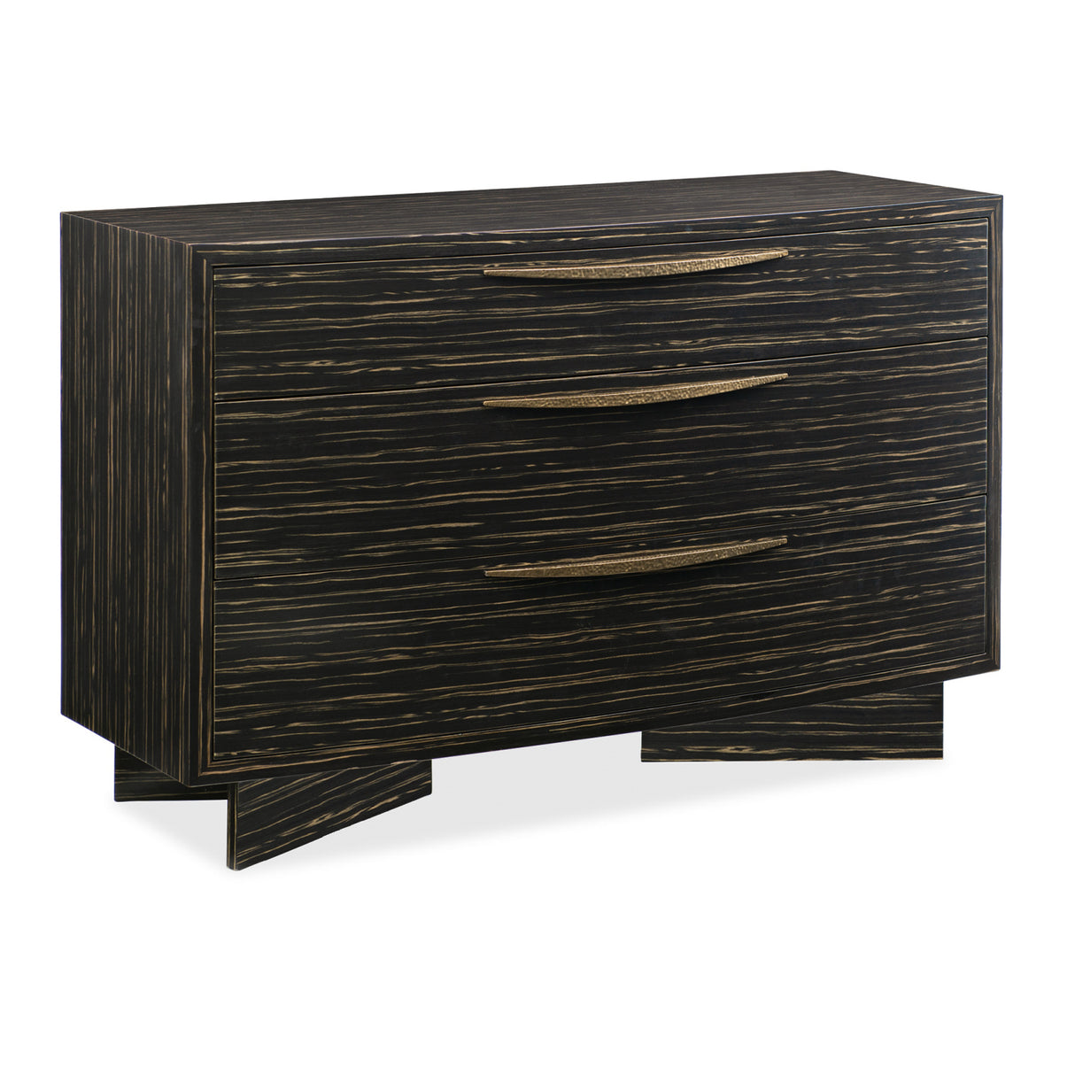 Striated Black 3-Drawer Dresser | Oroa.com