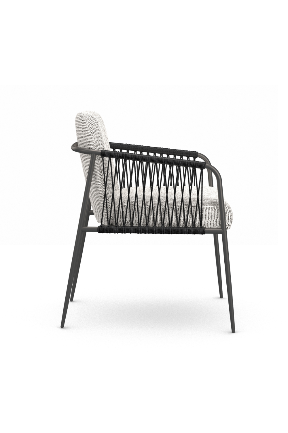 Woven Black Cord Dining Chair | Oroa.com
