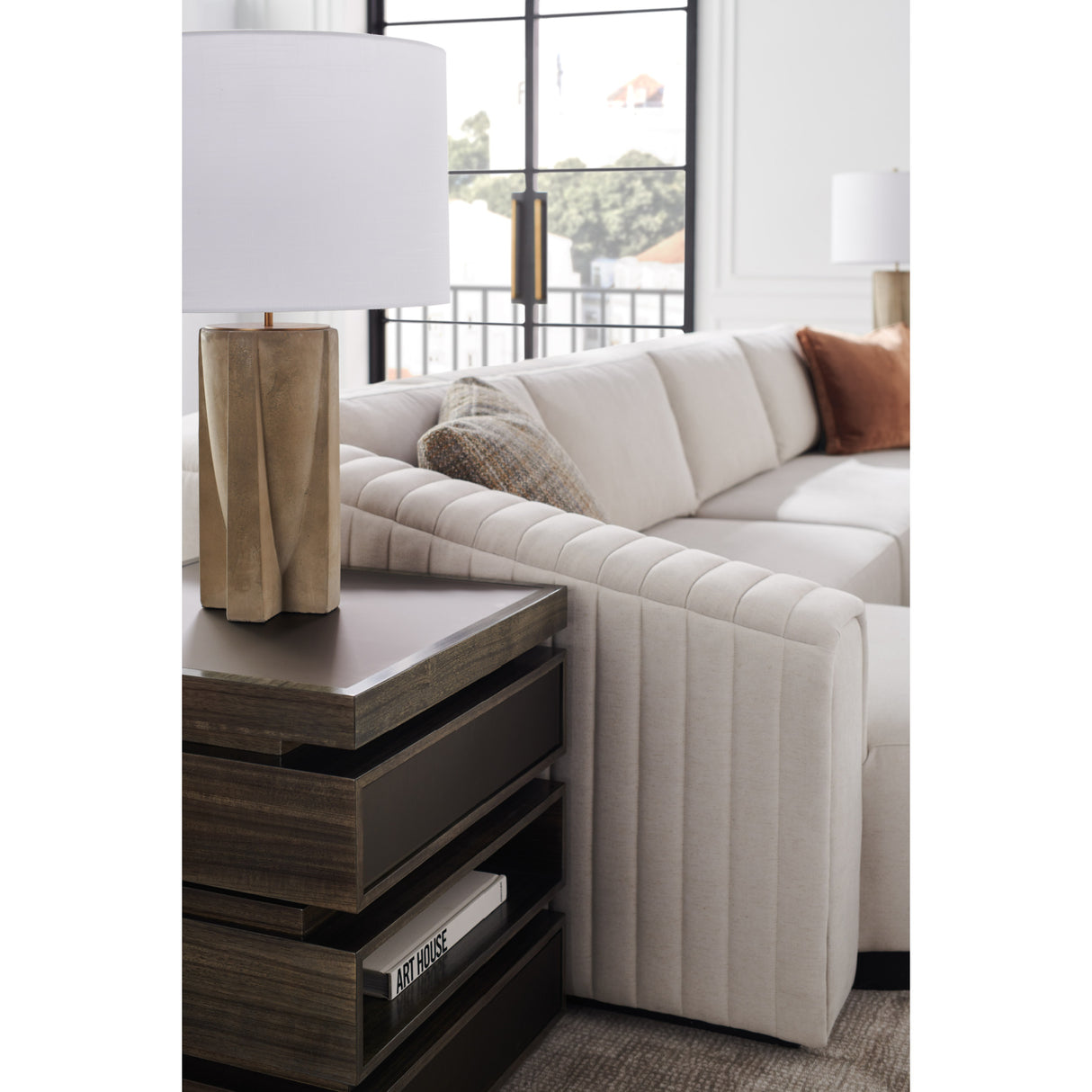 Twill Right-Armed Chaise Lounge | Oroa.com