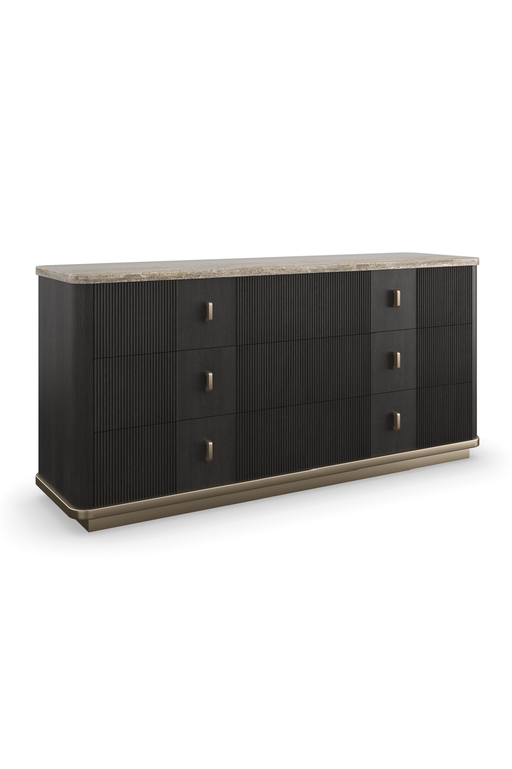 Black Ash 6-Door Dresser | Oroa.com