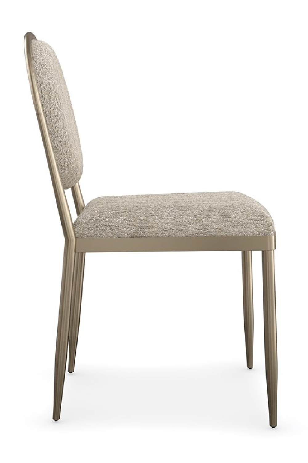Oval-Back Bouclé Dining Chairs (2) | Oroa.com