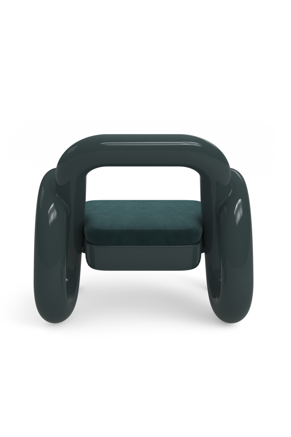 Glossy Twisted Accent Chair | Oroa.com