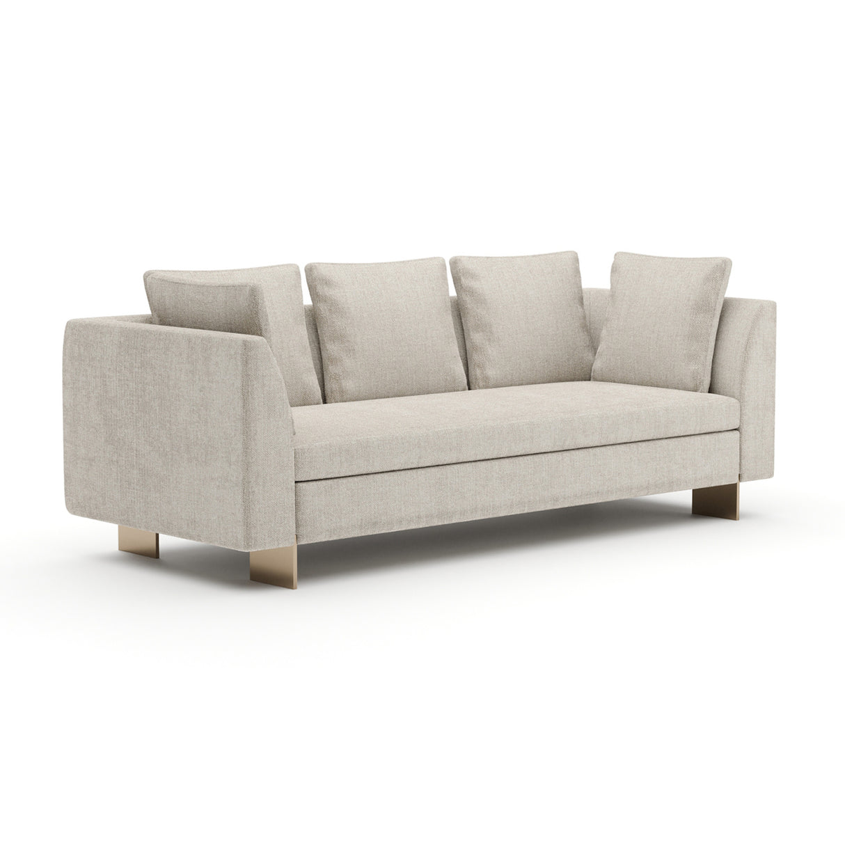 White Chenille Sofa | Oroa.com