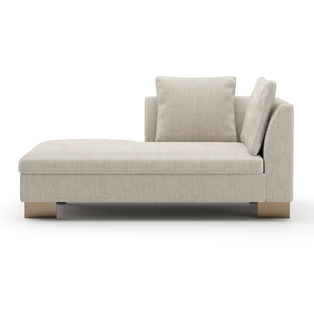 White Chenille Chaise Lounge | Oroa.com