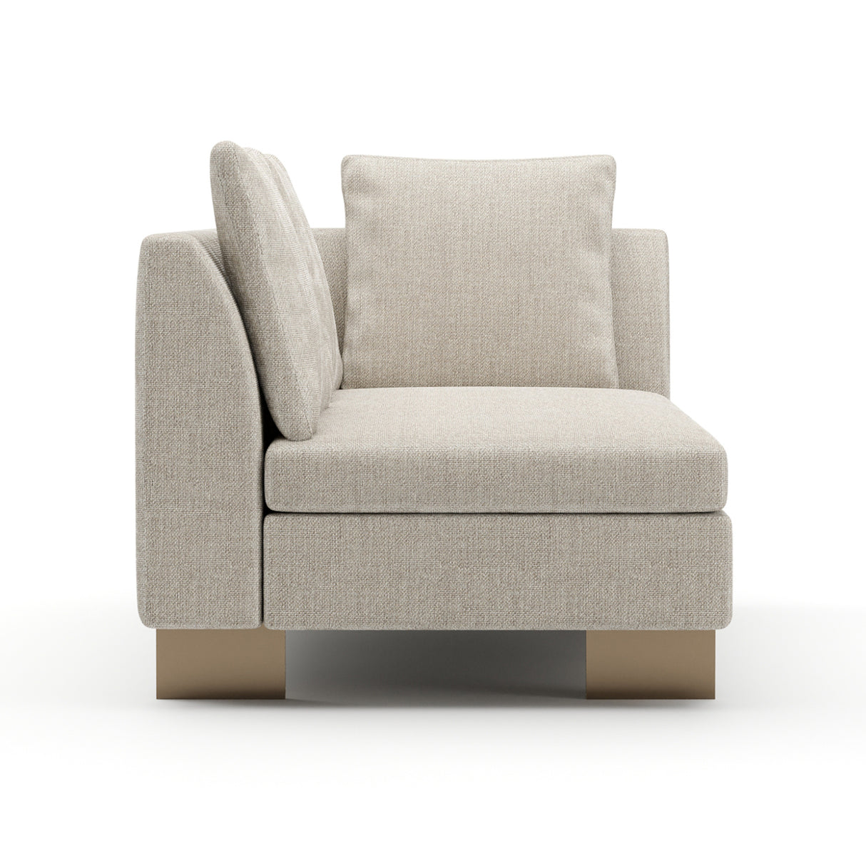 White Chenille Loveseat | Oroa.com